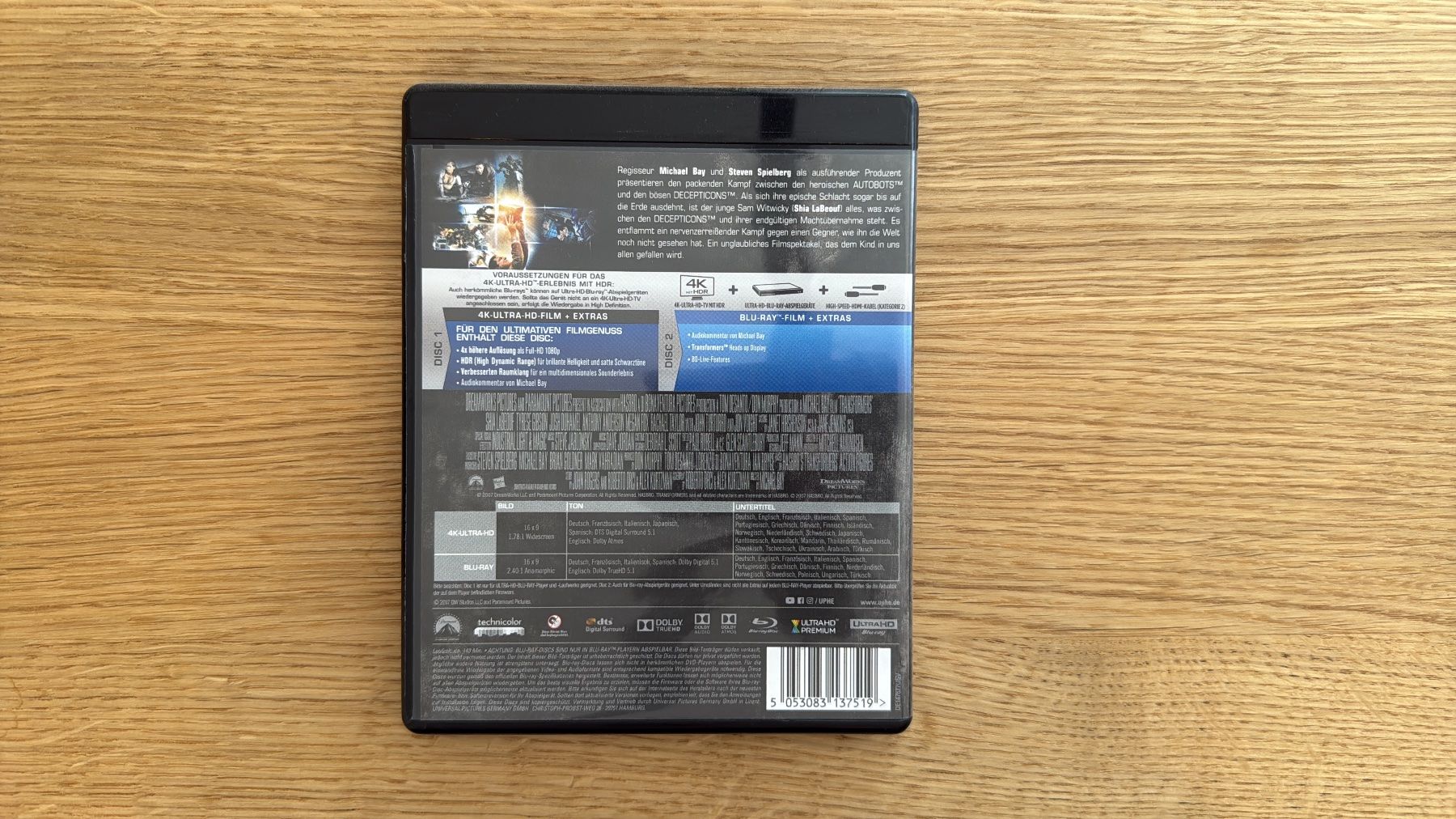 Tutti i DVDs: Transformers 1 - 4K UHD Blu-Ray – Usato da Wallisellen venduto da Art_Vendorlay 1
