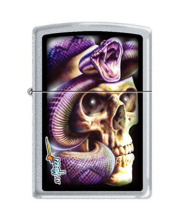 Zippo Accendini: Zippo by Claudio Mazzi Skull & Snake – Nuovo e nell'imballaggio originale da Zürich venduto da SWISSlighter