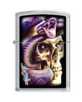Zippo by Claudio Mazzi Skull & Snake