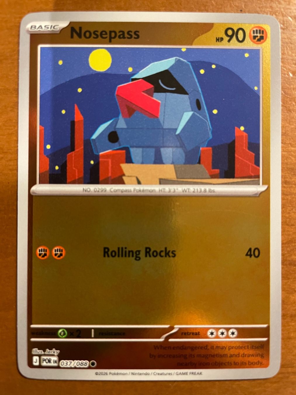 Pokémon Carte collezionabili: Pokemon Nosepass Reverse (Versand gratis) – Nuovo (secondo la descrizione) da Chur venduto da Angerson