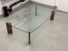 Designer glass coffee table