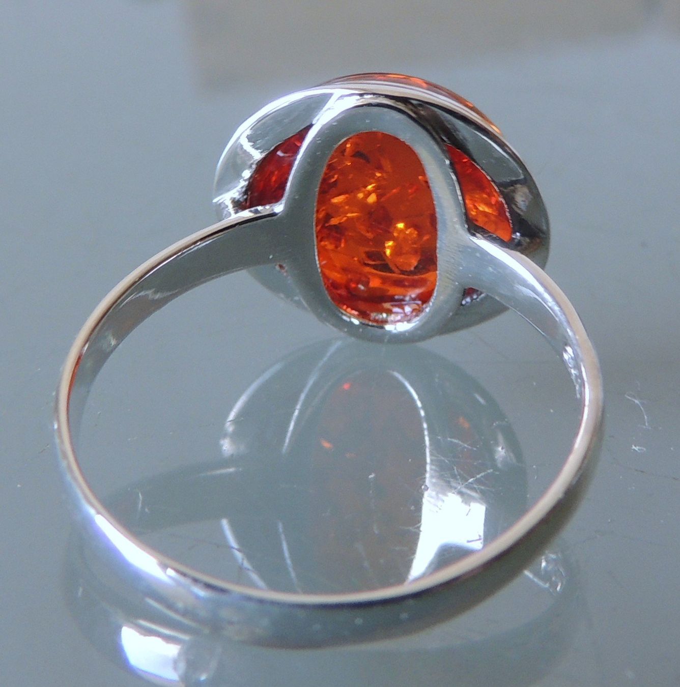 Ringe: Silber 925 Bernstein Fingerring Gr. 57 – Gebraucht aus Waldenburg von schaller707 4