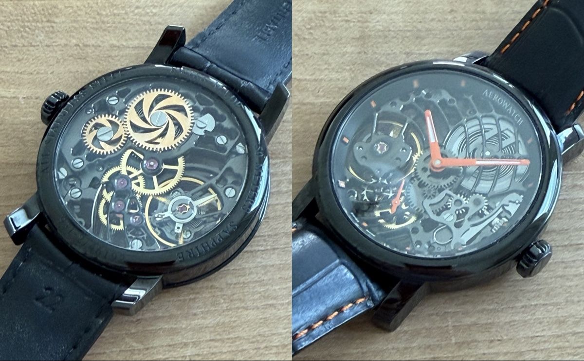 Aerowatch Orologi: Aerowatch Skeleton Handaufzug 45mm – Usato da Embrach venduto da watchesandlighters 8
