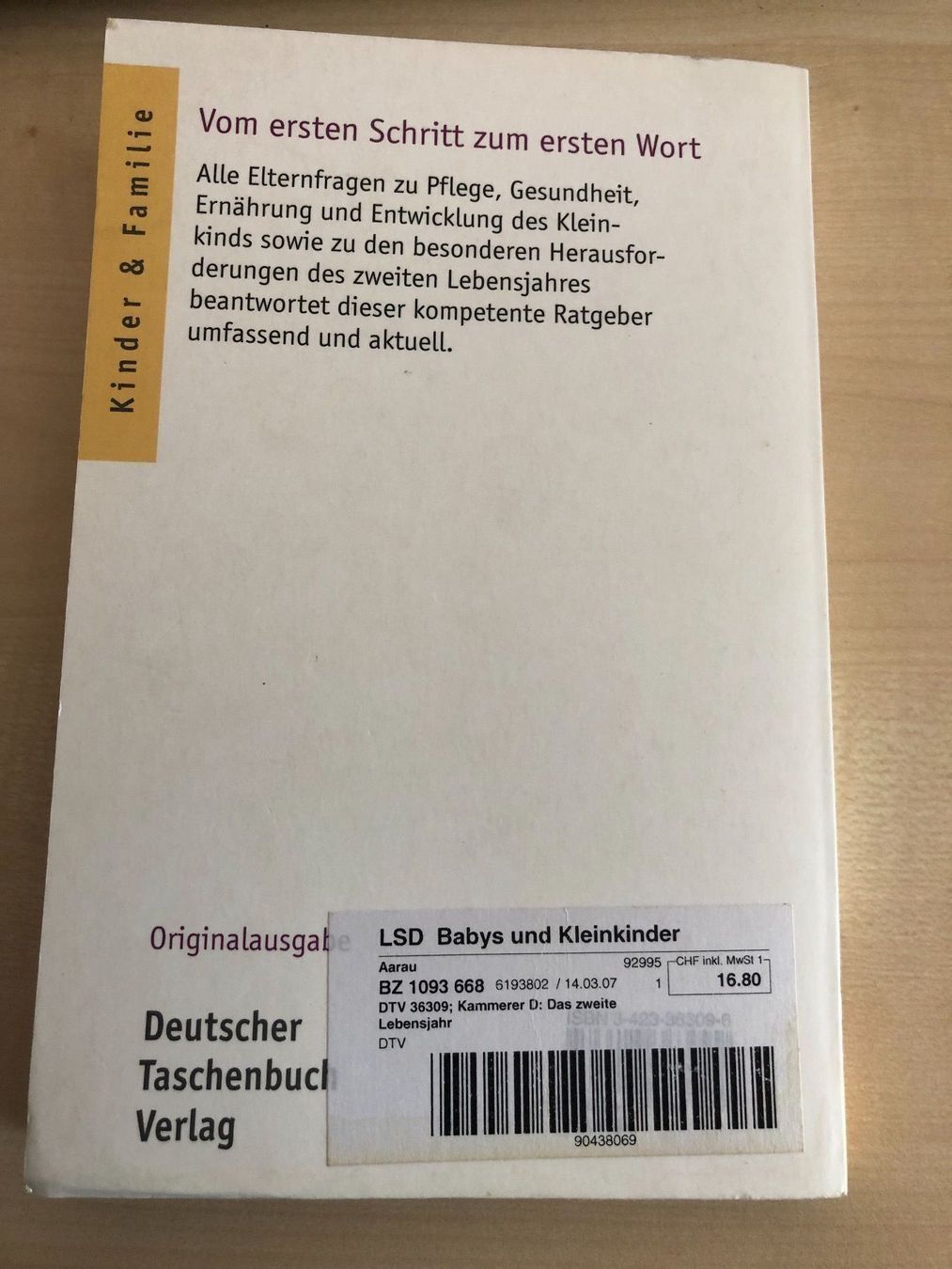 Bücher: Doro Kammerer: Das zweite Lebensjahr – Gebraucht aus Aarau von R-O-G-E-R 8