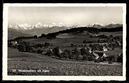 AK Niedermuhlern, Teilansicht mit Alpen