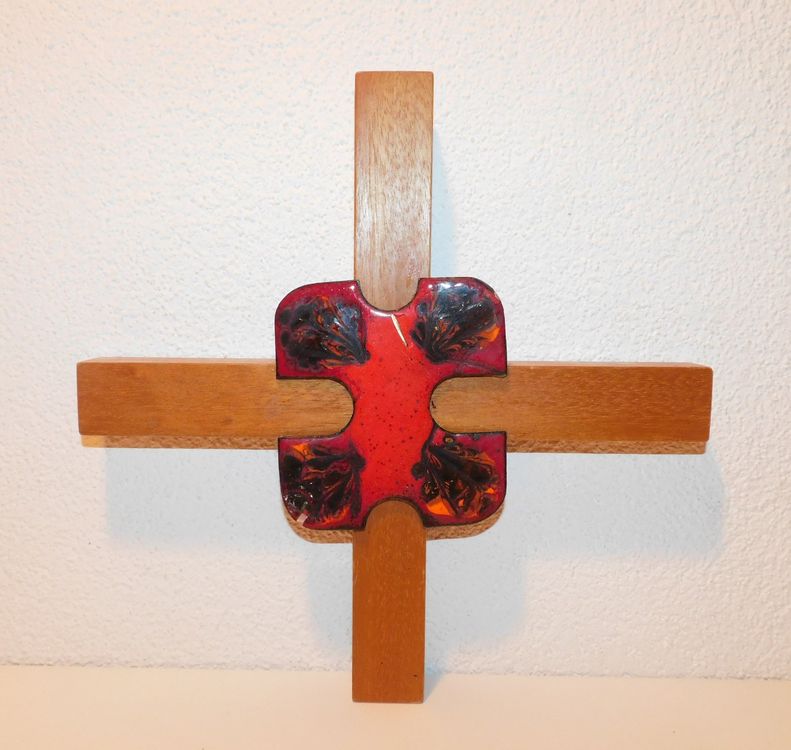 Hölzernes Stehendes Kruzifix 29,1cm - Tischkreuz Dekoration Für Zuhause