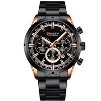 Curren Männer Uhr Schwarz