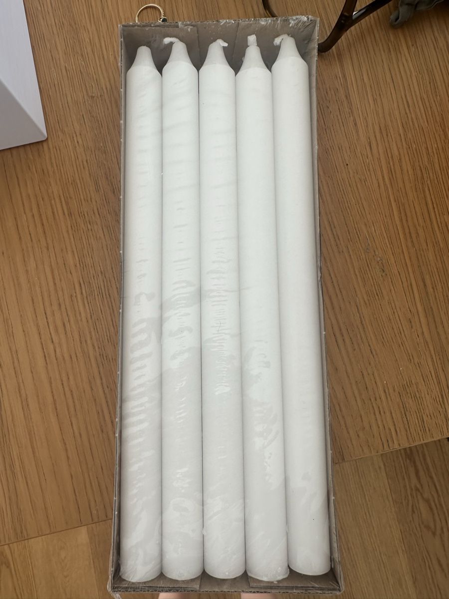 Kerzen: Stabkerzen Weiss Paraffin 29cm Neuware – Neu und originalverpackt aus Näfels von Siljab 2