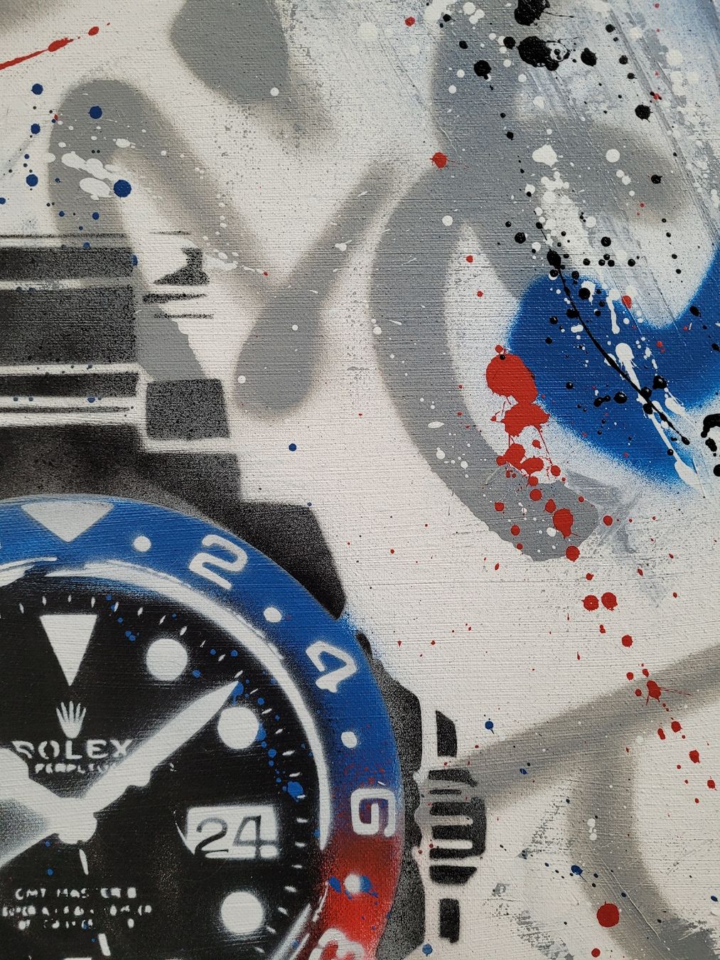 Dipinti: Pepsi Rolex gesprayt auf Leinwand – Nuovo e nell'imballaggio originale da Birmenstorf AG venduto da summersurf 2