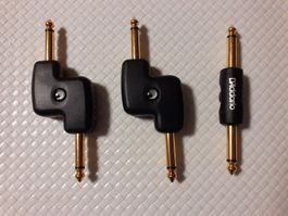 D'Addario Planet Waves PW-P047A & 2 PW-P047B jack adaptors