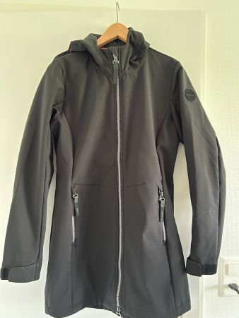 Schwarze Softshell  IcePeak Jacke, 3/4, G.36
