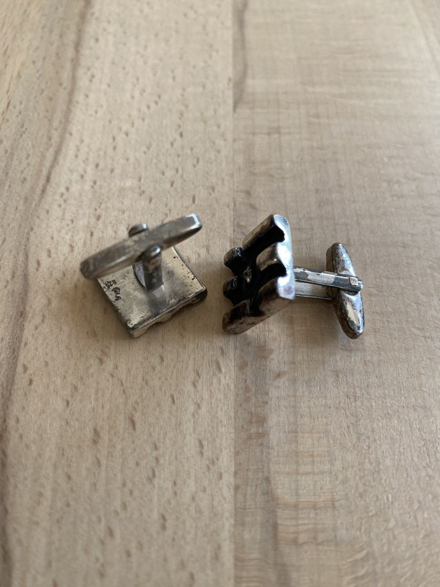 Manschettenknöpfe: Vintage Manschettenknöpfe, Silber 835 – Gebraucht aus Gossau ZH von Ise33 2