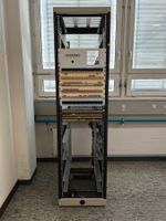 Schrank 19 Zoll mit XLR und Ghielmetti Patchfeld inkl. Kabel