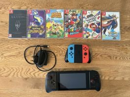 Nintendo Switch + 6 Games