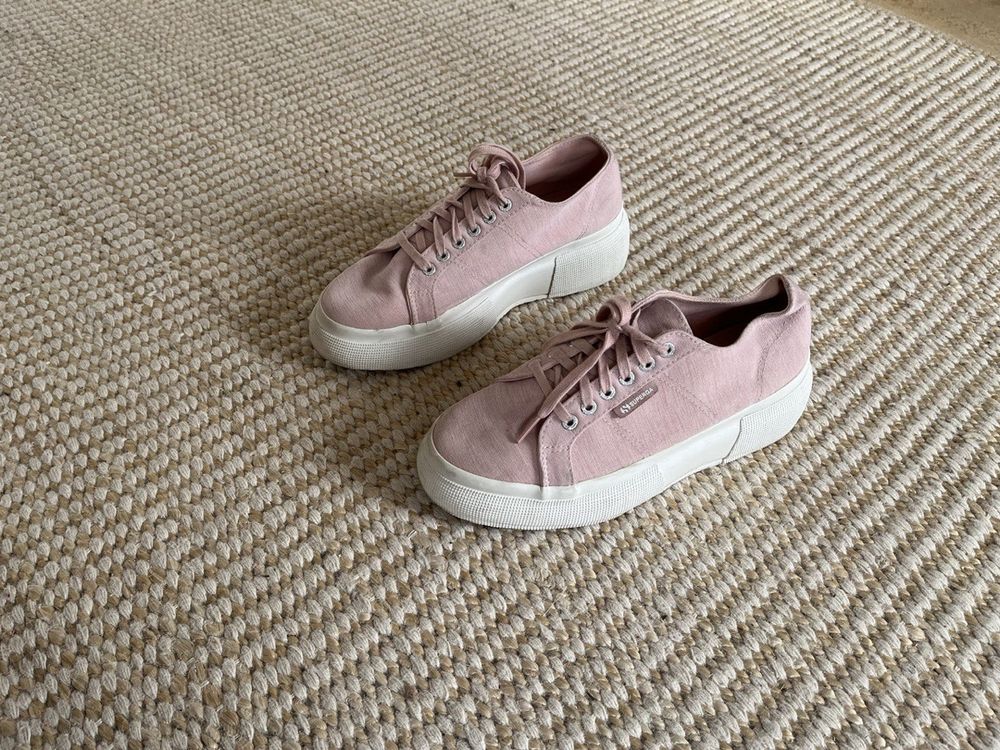 Superga shop rosa plateau