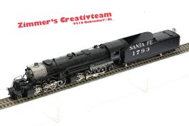 Schwere SHS metall Dampflok AT & ST 1793, H0, GS