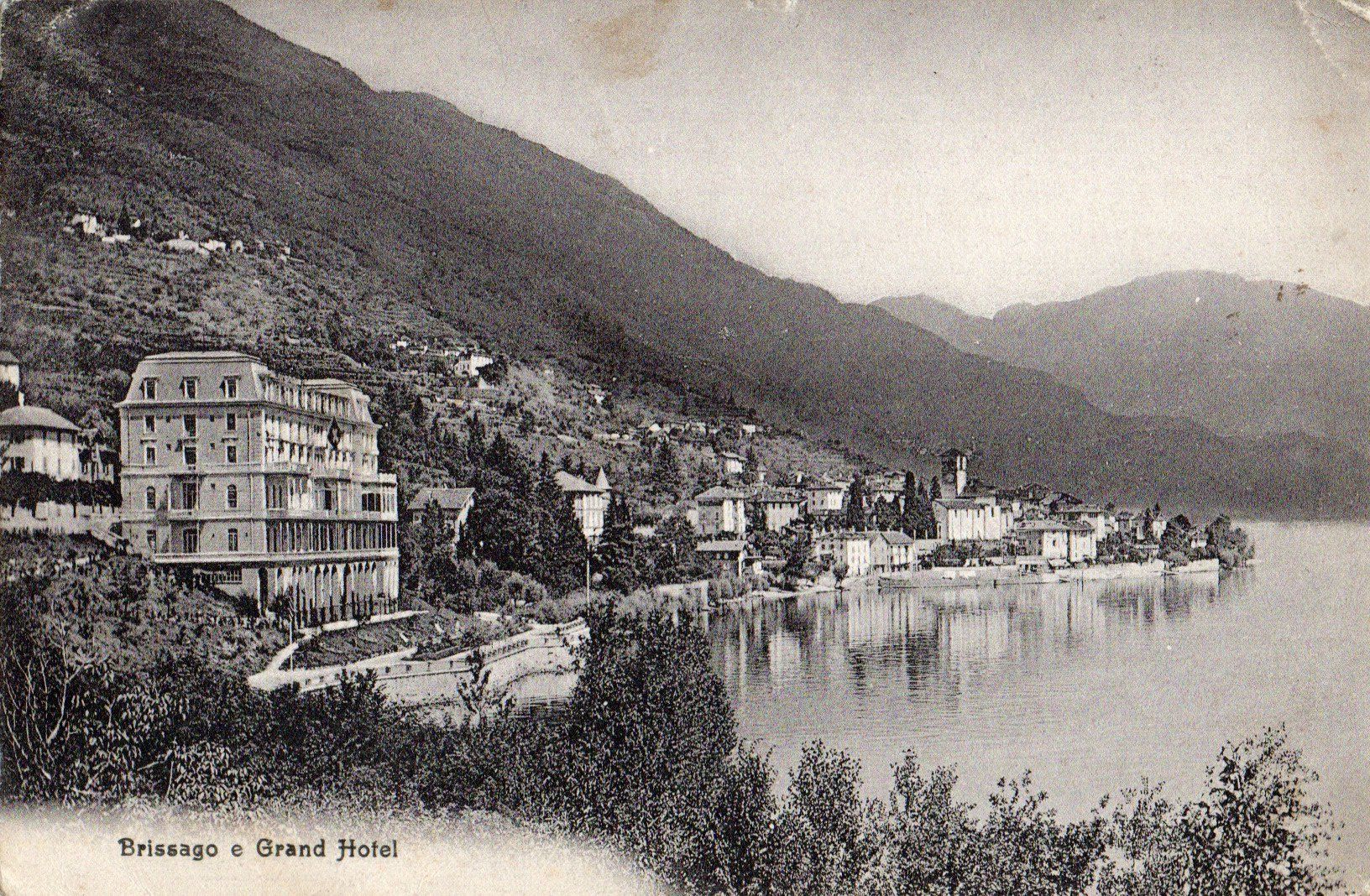 Cartoline postali: Brissago e Grand Hotel – Usato da Melano venduto da pisonsdro