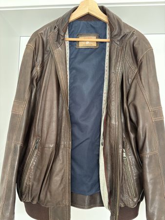 Herren Lederjacke Pierre Cardin braun super Zustand