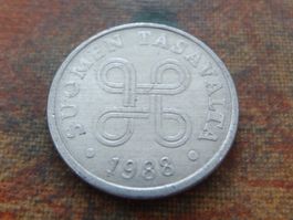 FINLANDE  5  Pennia  1988