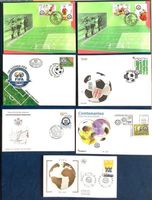 2004 / 7 FDC 100 Jahre FIFA / Spanien / Frankreich / Serbien
