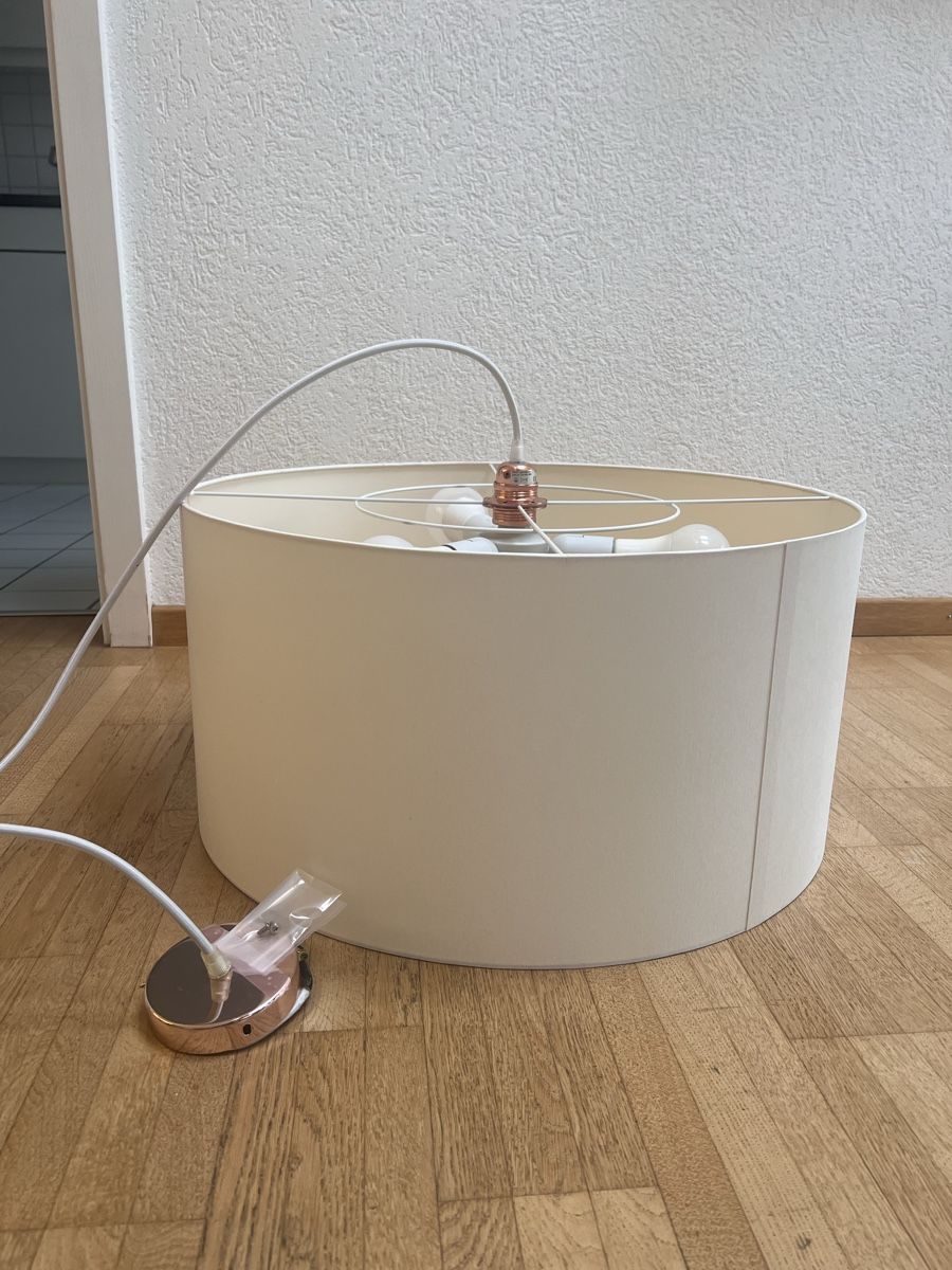 Lampadari & plafoniere: Hängelampe, Stoffschirm, Durchmesser 60 cm – Usato da Ostermundigen venduto da Steff18 1