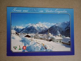 AK Sent Unter--Engadin mit Piz S-chalambert
