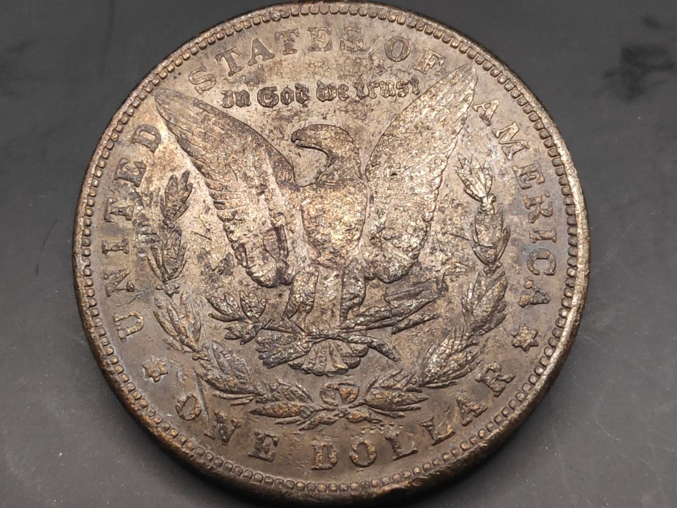 Tutti le monete: 1884 Morgan Silber Dollar mit Patina – Usato da Sirnach venduto da Trekk64 1