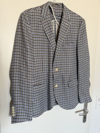 Elegantes Sakko / Blazer mit Karomuster - Grösse 50