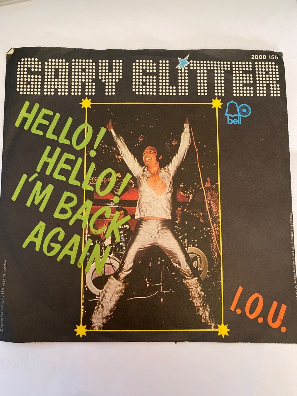 Schallplatten: GARY GLITTER - HELLO ! HELLO ! I'M BACK AGAIN - 45 TOURS – Gebraucht aus Le Brassus von cinema13