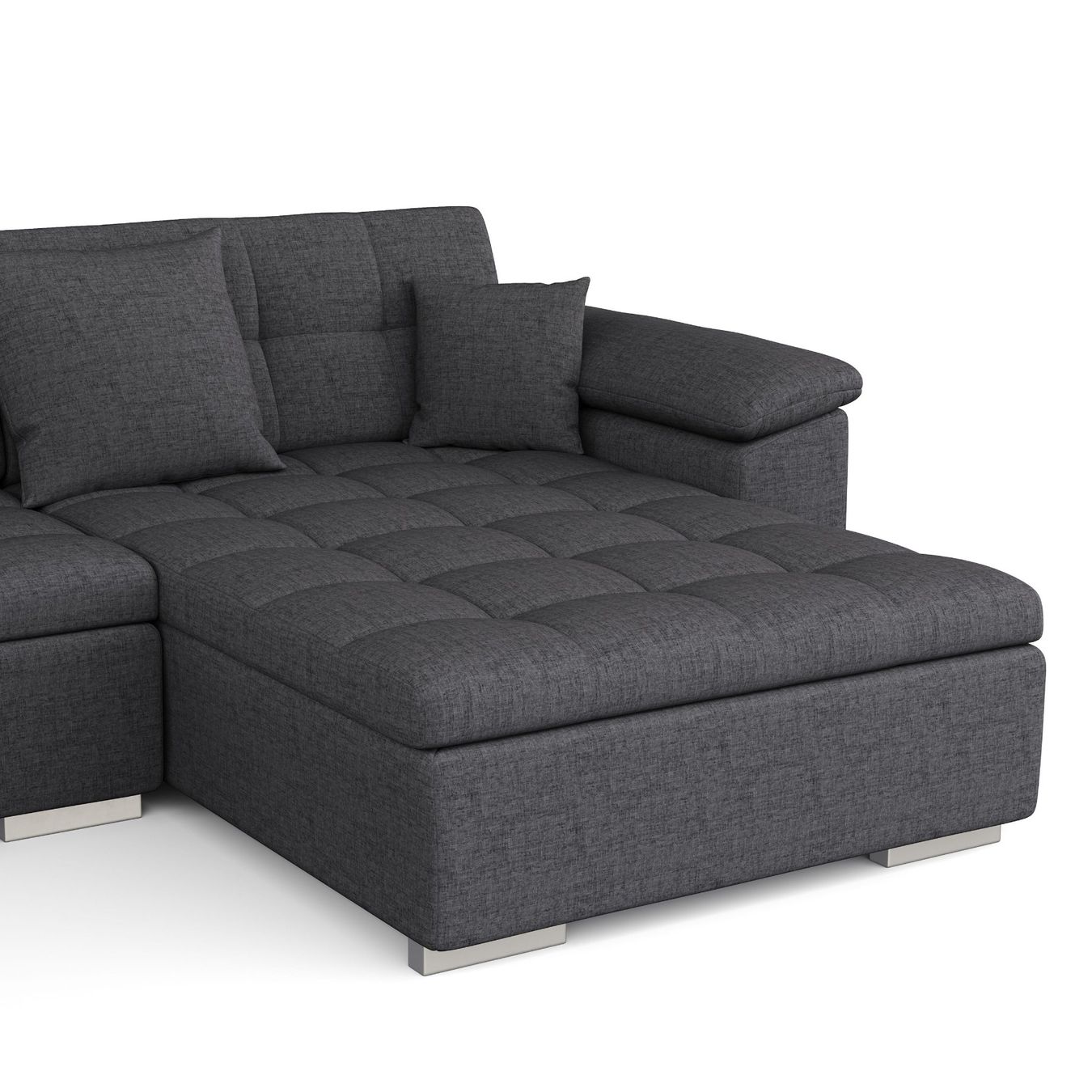 Divani: Ecksofa ARIA links anthrazit - Gratis Versand – Nuovo e nell'imballaggio originale da Kleinwangen venduto da Maluwa_GmbH 3