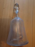 Klassische Glas Karaffe mit Stöpsel, mit Gravur H2O, 30cm H