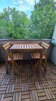 IKEA NÄMMARÖ Balkonset, Tisch mit 2 Faltstühlen