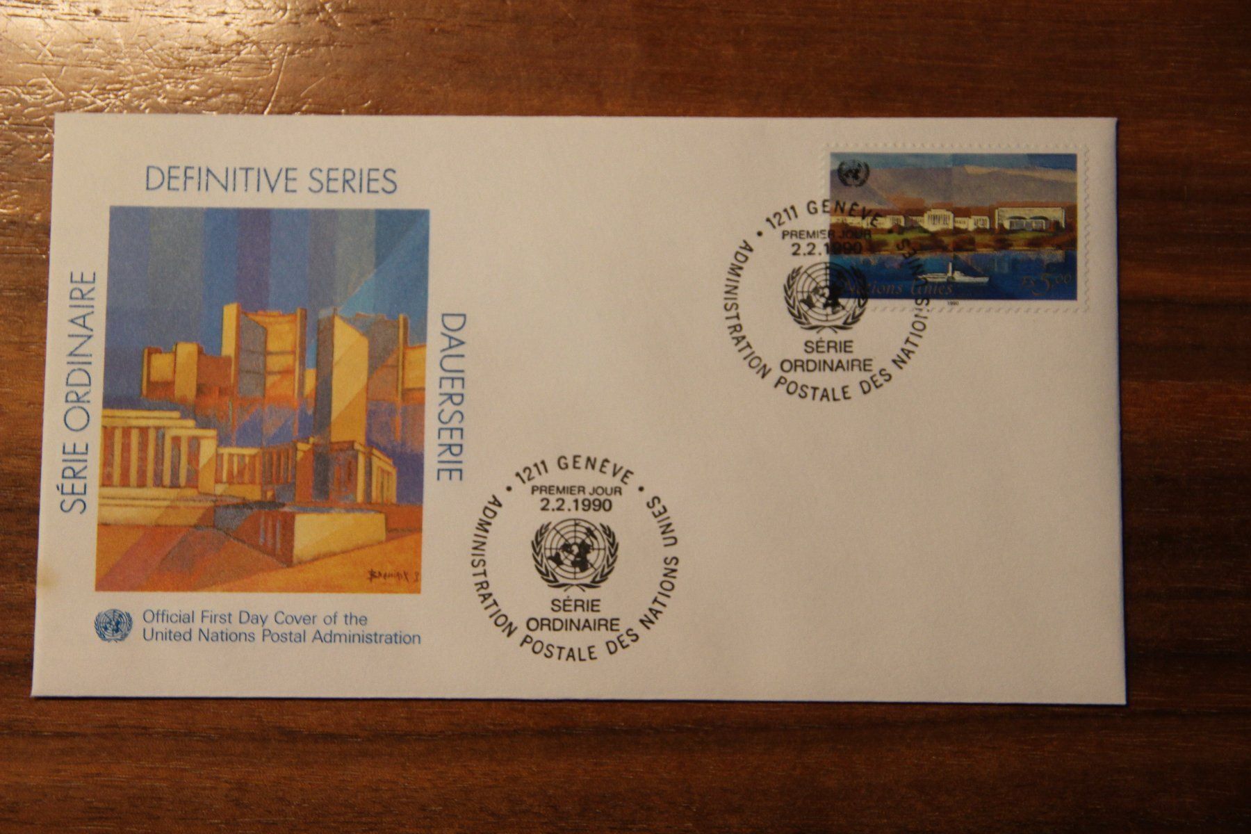 Tutti i francobolli: UNO 1990 - FDC - UNO-Gebäude – Nuovo (secondo la descrizione) da Jona venduto da Southafrica07