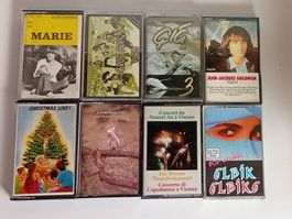 lot de 8 cassettes audio