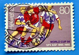 Nr.855 Fussball-Spielszene GESTEMPELT Sonderpostmarken I