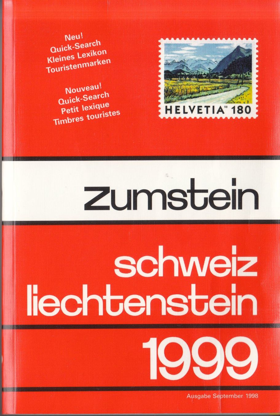 Tutti i francobolli: Zumstein Schweiz/Liechtenstein/Uno 1999 – Usato da Bürglen TG venduto da StampGraf