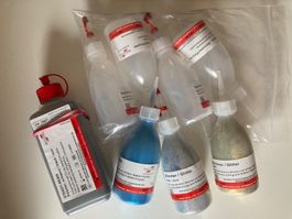 Scheu STEADY-RESIN Polymer, Glimmer, blau, Silber, neu