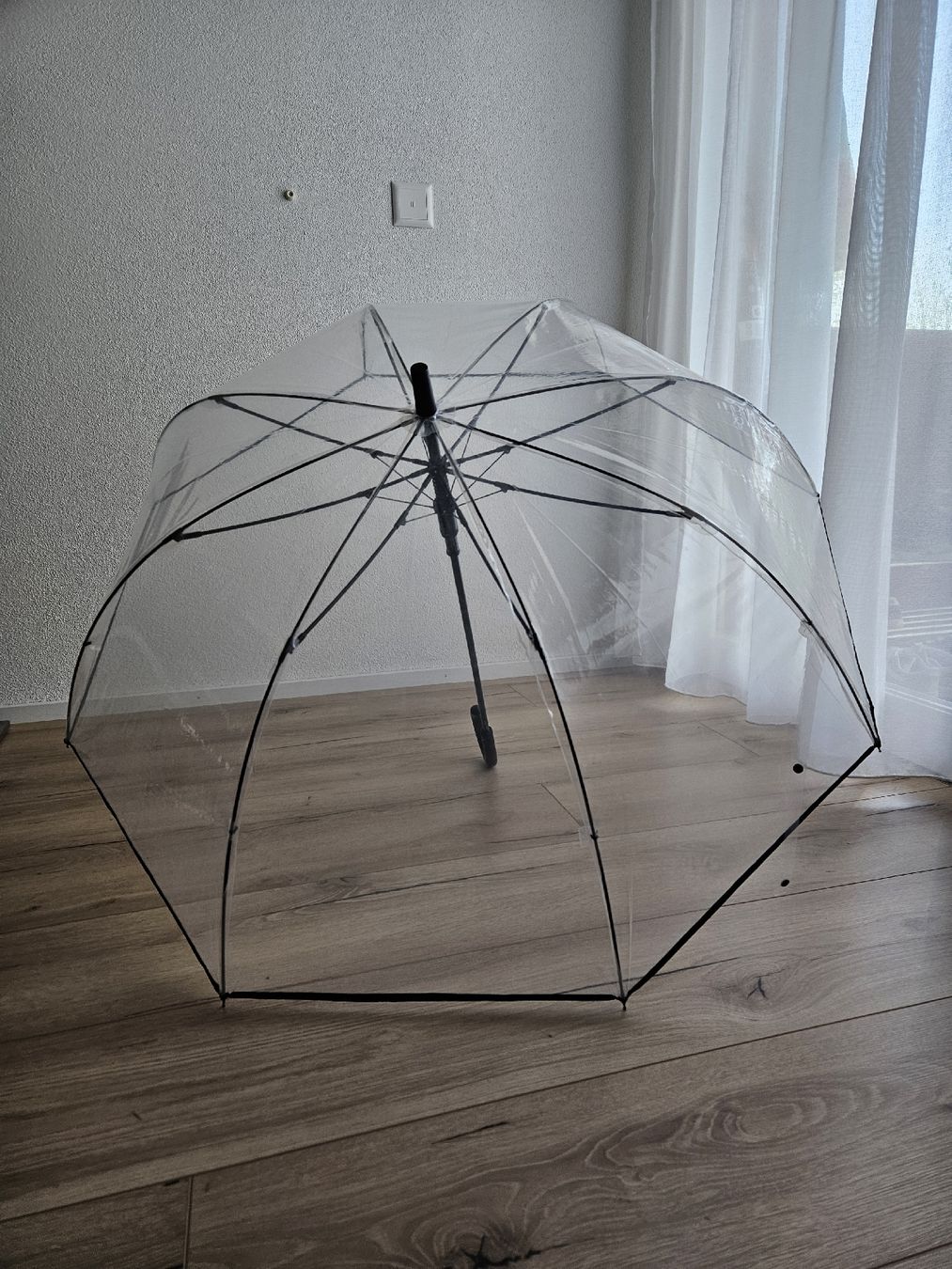 Regenschirme: 2 grosse, transparente Regenschirme – Neu (gemäss Beschreibung) aus Hermetschwil-Staffeln von Tamara1008 1