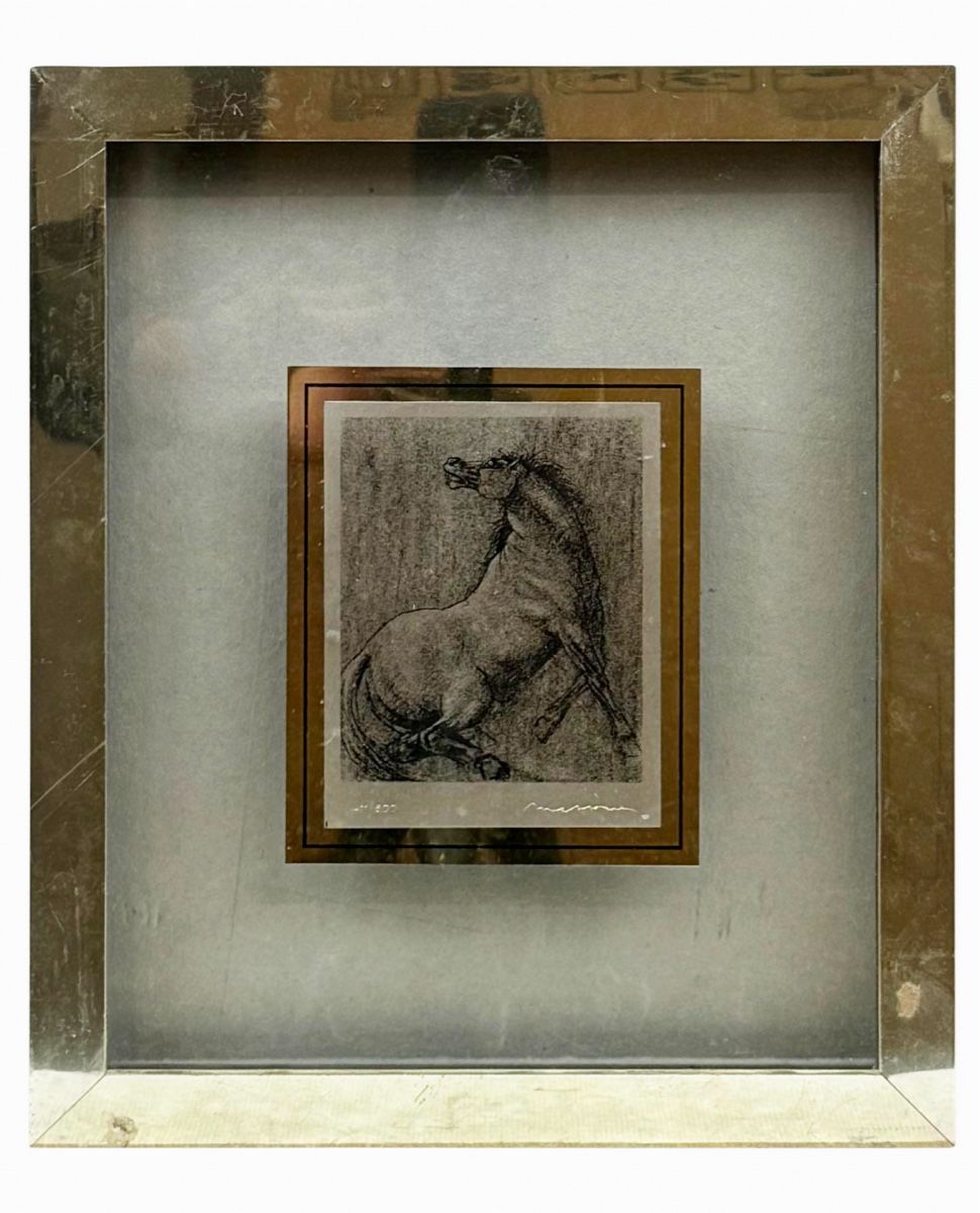 Incisioni: Messina Gravure en argent cheval – Usato da Genève venduto da GenevasWunderkammer