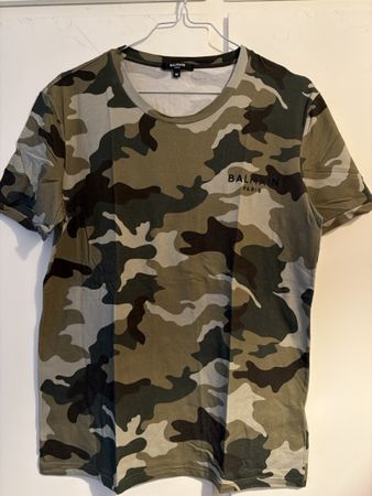 T-shirt Balmain Paris, taglia M, motivo camouflage