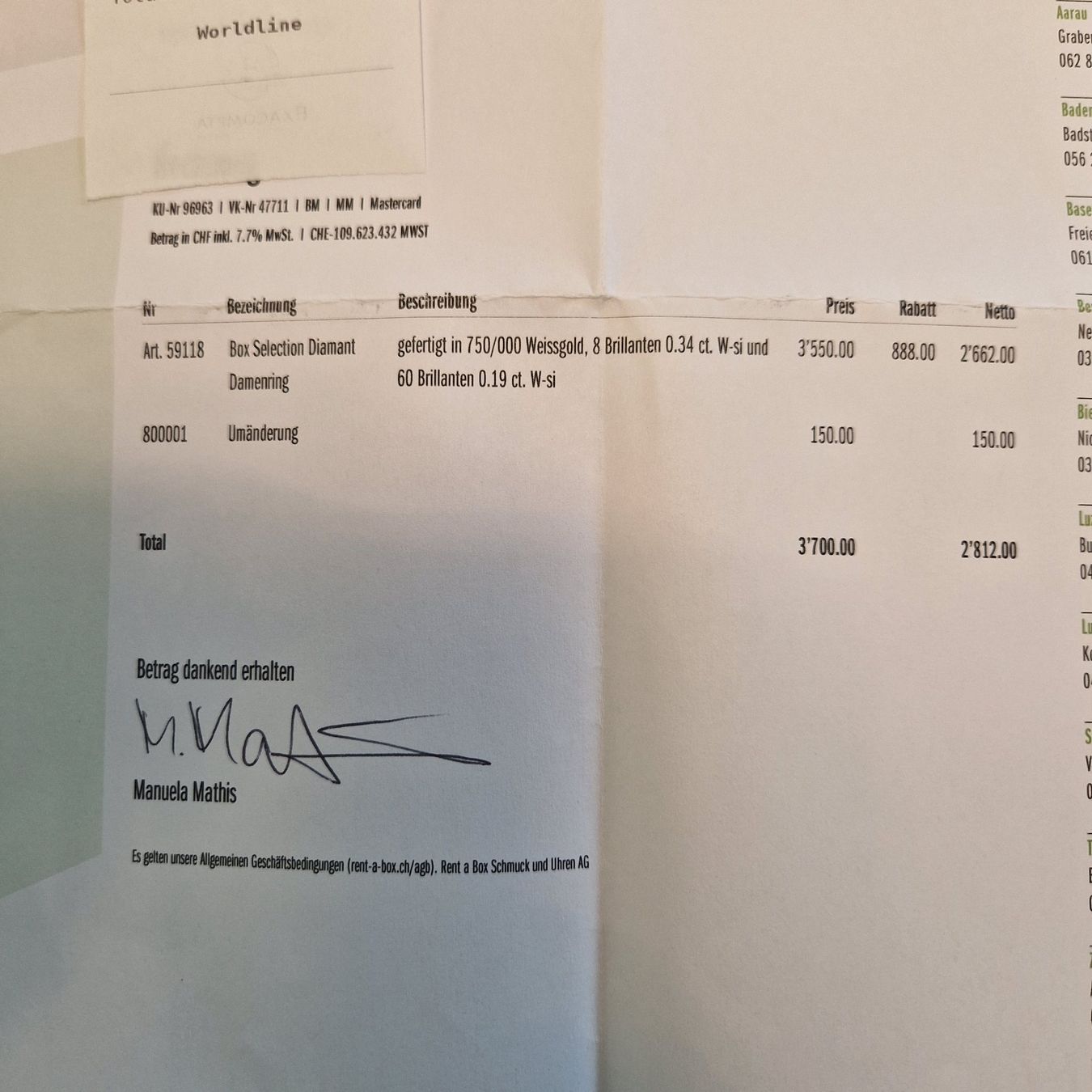 Anelli: Diamanten Weissgold Ring – Nuovo (secondo la descrizione) da Luzern venduto da real014 4