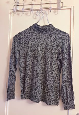 • Gemusterte Bluse langarm •