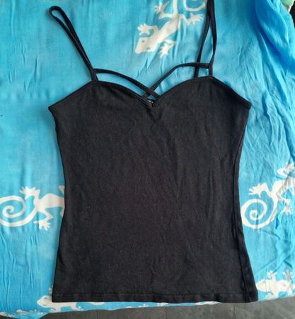 Canotta Tally Weijl nera taglia XS