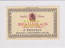 Etikette - Beaujolais (Faiveley) /bd