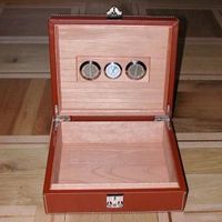 Reisehumidor 30 mit Lederbezug, genäht