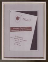 2 Bilderrahmen Debex, weiss-gold %%
