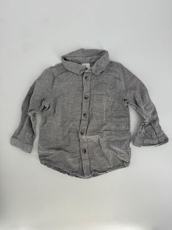 Baumwolle/ Leinen Hemd Gr. 80 von H&M 