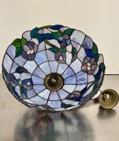 Vintage Tiffany Stil Hängelampe ⌀40cm blau-lila, Lichtspiel