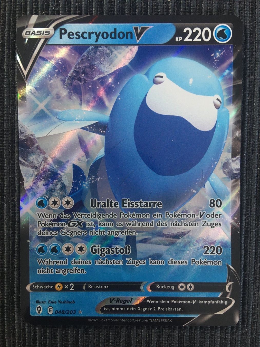 Pokémon Sammelbilder & Trading cards: Pokemon Pescryodon V Drachenwandel – Neu (gemäss Beschreibung) aus Wabern von Collectfun