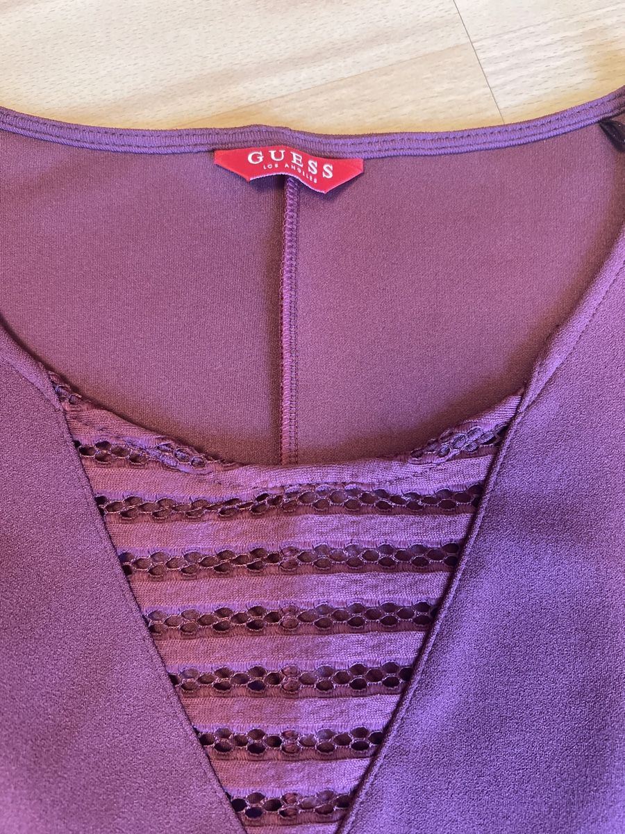 Guess Vestiti: Bordeauxrotes Guesskleid Gr. M – Nuovo (secondo la descrizione) da Thun venduto da Golden-Gate 2